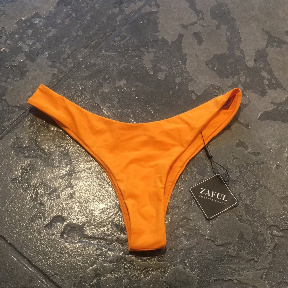 Orange swim bottoms